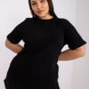 Černý plus size top KARENZIA