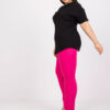 Černý plus size top KARENZIA