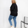 Černý plus-size top CURVESSA