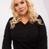 Černý plus size top JOIESIZE
