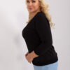 Černý plus size top JOIESIZE