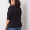 Černý plus size top DALINETTA s aplikací