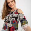 Černá boho halenka FRINGELIA