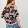 Černá boho halenka FRINGELIA