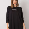Černý oversize top NEROLINA s bílým nápisem