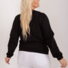 Černá plus size mikina HOODELIA