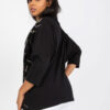 Černá plus size mikina GOLDENYA s potiskem