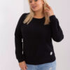 Černá bavlněná plus size mikina CALMERA