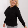 Černá plus size mikina RELAXDUO
