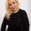 Černá plus size mikina RELAXDUO