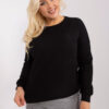 Černá plus size mikina RELAXDUO