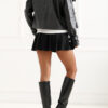 Černá ramoneska z eko kůže ITALY MODA – VYRINA