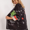 Černé oversize sako s nápisy – VELYRA