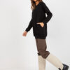 Černá dlouhá basic oversize mikina – TELENA