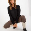 Černá dlouhá basic oversize mikina – TELENA