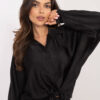 Černá elegantní oversize košile ITALY MODA – DORALISE