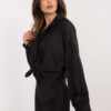 Černá elegantní oversize košile ITALY MODA – DORALISE