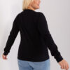 Černý plus size top VELENZA