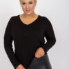 Černý plus size basic top ELISAVIE