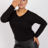 Černý plus size basic top ELISAVIE