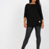 Černý plus size basic top VISCARIA