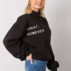 Černá zateplená oversize mikina Kelly – FARIRA