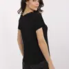 Černý henley top HENORIA