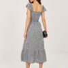 Černé maxi šaty FLORIANE s odhalenými rameny