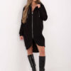Černá oversize mikina RELEVANCE na zip – ARVYNA