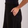 Černé elegantní wide-leg kalhoty LAKERTA na zip – DALESSA