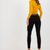 Černé bavlněné casual legíny – ZAYELLA