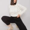 Černé rovné džíny plus size – CORISANDRA