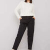 Černé rovné džíny plus size – CORISANDRA
