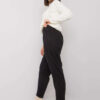 Černé rovné džíny plus size – CORISANDRA
