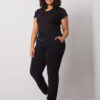 Černé plus-size tepláky Beatriz – DELENNA