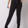 Černé bavlněné tepláky Savage plus size – CAVONA