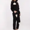 Černý casual komplet s oversize mikinou – BELLARIA