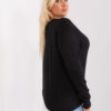 Černý plus-size svetr ZEHRA s viskózou