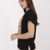 Černé tričko GIANELLE s aplikací a flitry