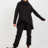Černý basic teplákový komplet s oversize mikinou – CLIO