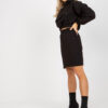 Černý komplet Emilie s krátkou mikinou a sukní – TARELLE