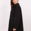 Černý oversize kabát RUE PARIS – PERESSA