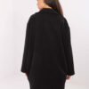 Černý oversize kabát RUE PARIS – PERESSA