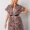 Černo-červený kabát Sonja s krátkým rukávem – NORARIA