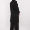 Černý přechodový pruhovaný kabát ITALY MODA – OPHYSSA