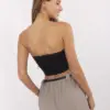 Černý krajkový bandeau top OPHELISSA