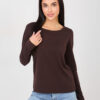 Tmavohnědý basic top ELVARISSA