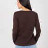 Tmavohnědý basic top ELVARISSA