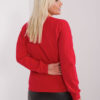 Červená plus size mikina CALMERA