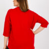 Červená plus size mikina PEARLINA